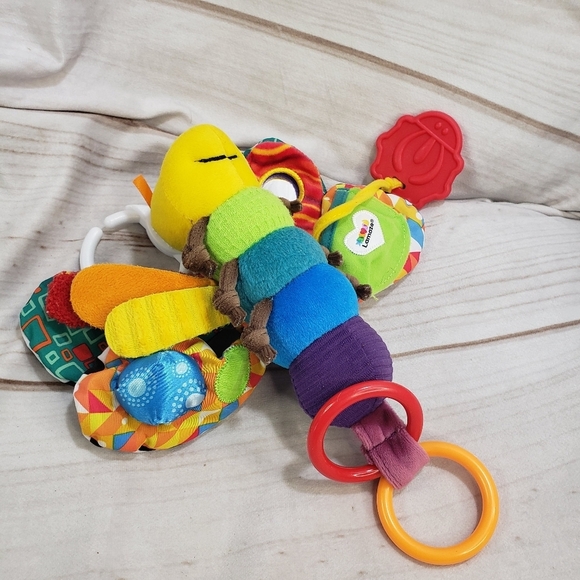 Lamaze Fifi Firefly Sensory Developmental Clip On Toy Rainbow 7 Inch - Picture 6 of 12